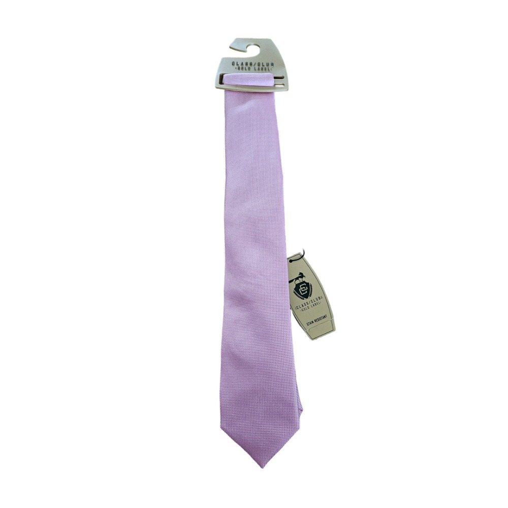 Class Club Gold Label Boy's Short‎ Neck Tie Necktie Pink Pattern 50"